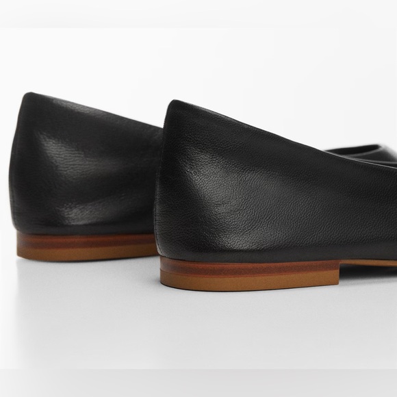 MANGO - New without box - Size 37 - Leather Flats - Picture 3 of 5